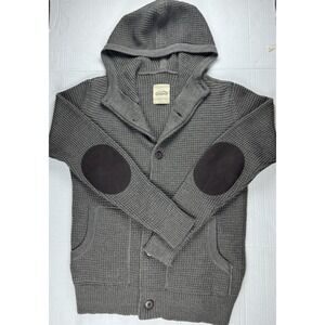 World Of Warcraft/blizzard men's wool blend rib knit elbow pads cardigan, Hoodie